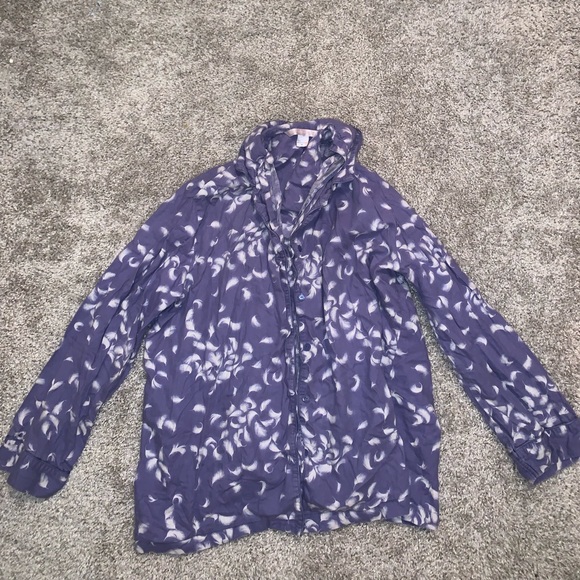 Victorias Secret Blue & White Button Down top sz M - Picture 3 of 7